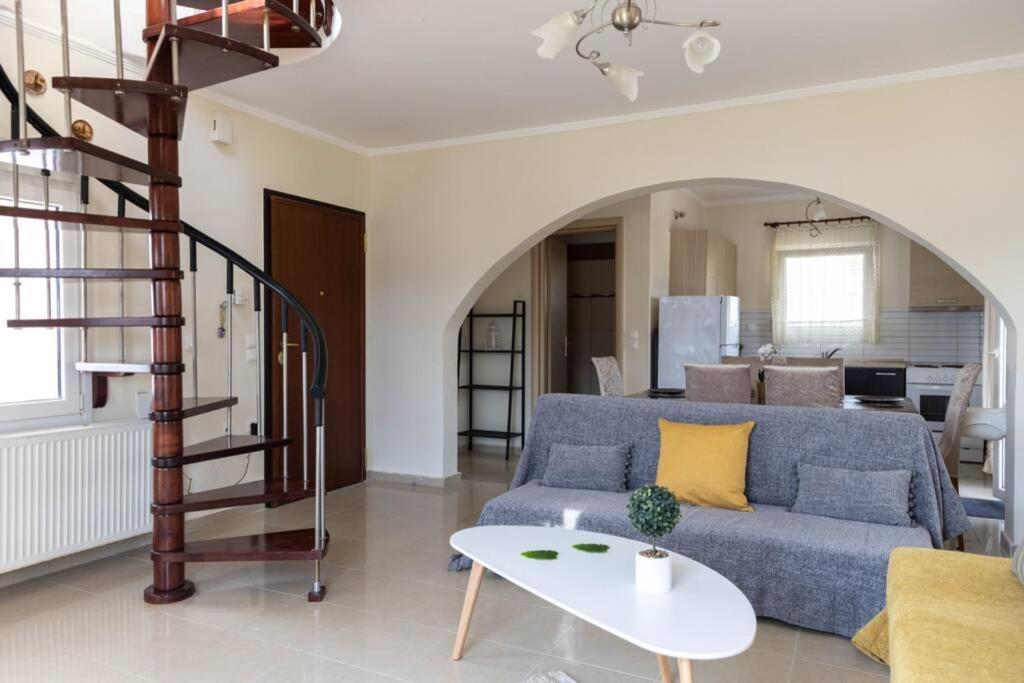 Port View House-Comfy Family Apartment-Panoramic View Néa Péramos Extérieur photo